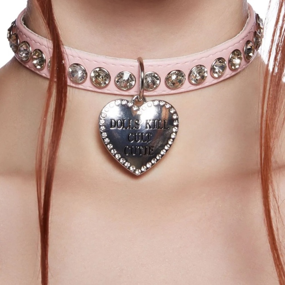 NWT - UNRELEASED DOLLS KILL CUTIE CAT CHOKER